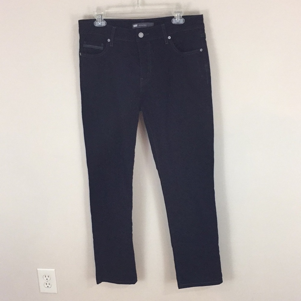Levi’s Black Mid-Rise Skinny Jeans Size 12M Black and Silver Tab